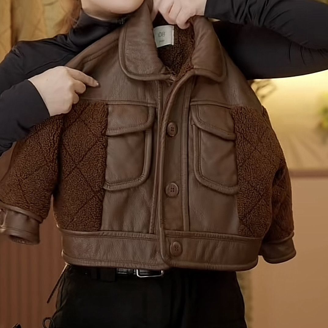 儿童冬季新款皮衣棉服男女宝宝中小童加绒加厚夹克棉袄保暖外套潮