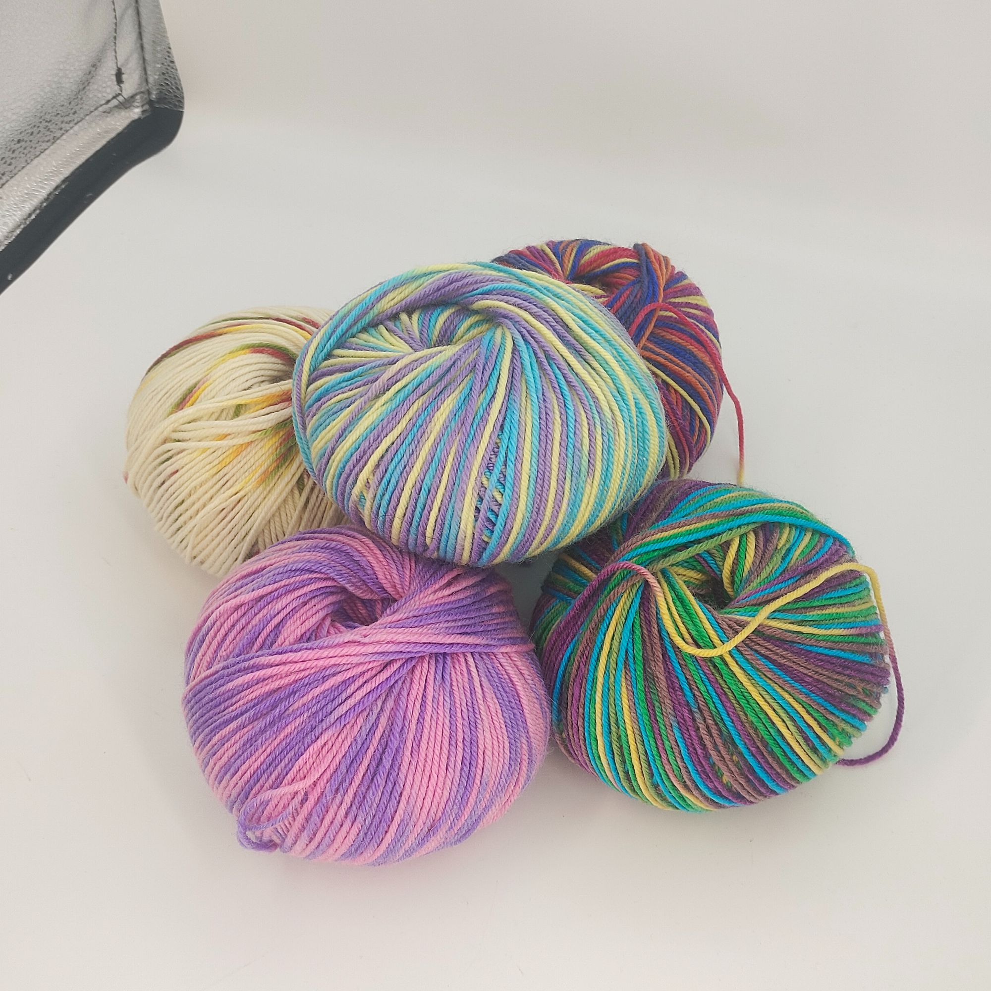 中粗段染羊毛手工围巾帽子材料包毛衣棒针材料团diy