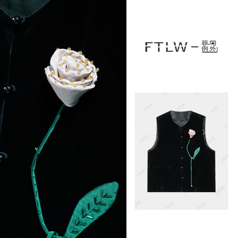 板熙板熙FTLW-【玫瑰物语】百搭气质显瘦轻奢时尚女装马夹-1622