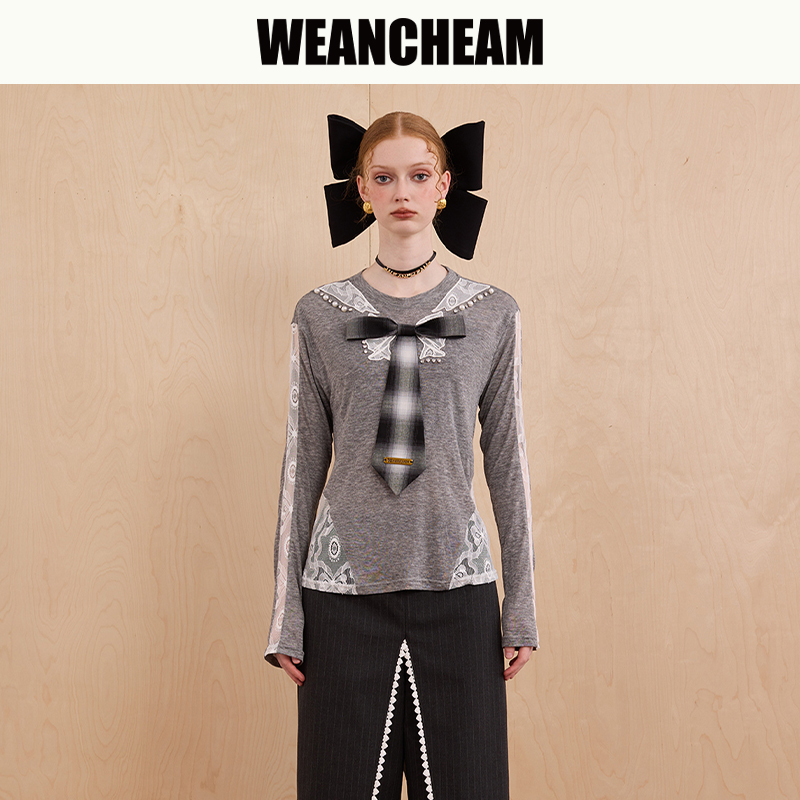 WEANCHEAM未未姆芭蕾绮梦系列长袖气质高智淡人内搭长袖W14QDT003