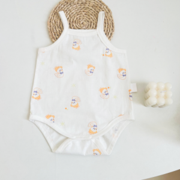 夏款宝宝衣服鸭子吊带包屁+恐龙吊带包屁组合衣服