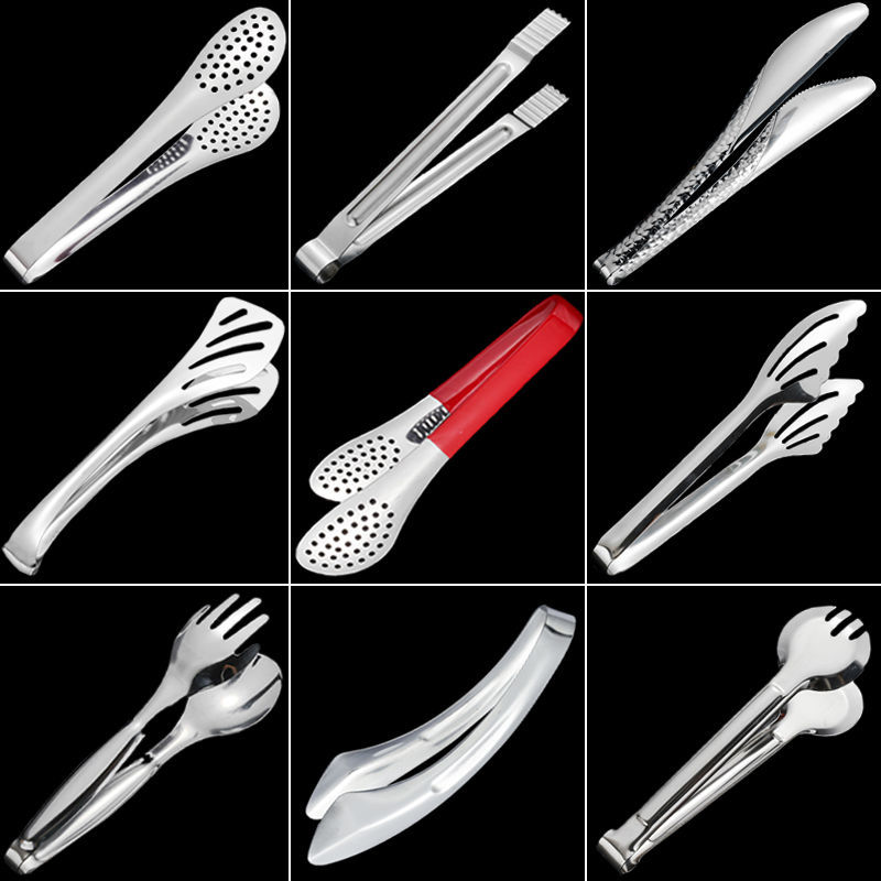 不锈钢食品夹子火锅烤肉面包烧烤夹防烫夹麻辣烫油炸馒头凉菜