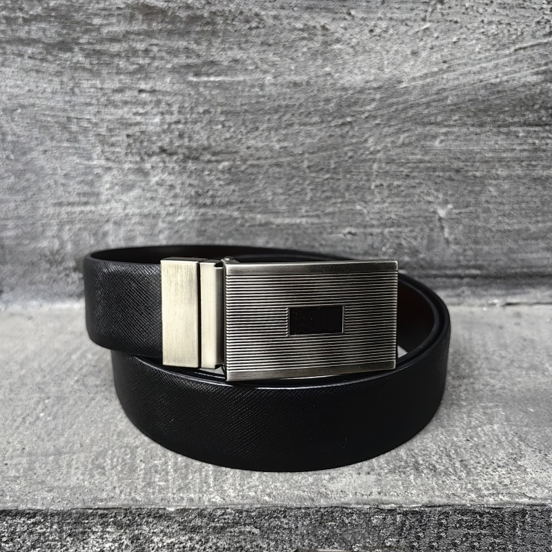 SC23494男士休闲商务简约板口牛皮腰带 