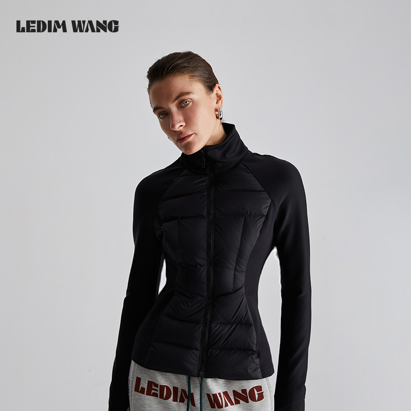 LEDIM WANG轻薄修身外套女秋冬季新款短款保暖羽绒服
