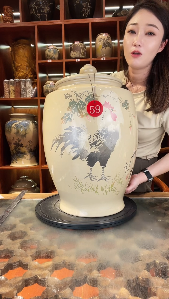 【闪购商品】缸云南建水紫陶大号白泥缸@59