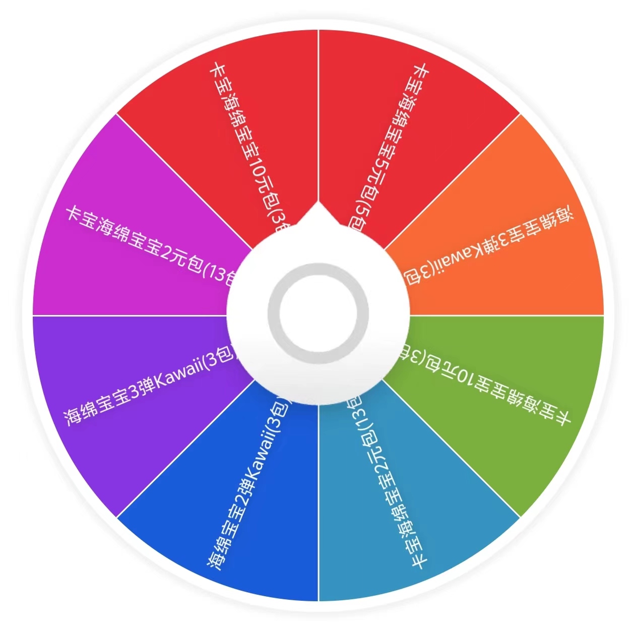 【海绵宝宝转盘】海绵宝宝收藏卡牌盲盒拆卡（未成年人请勿下单）