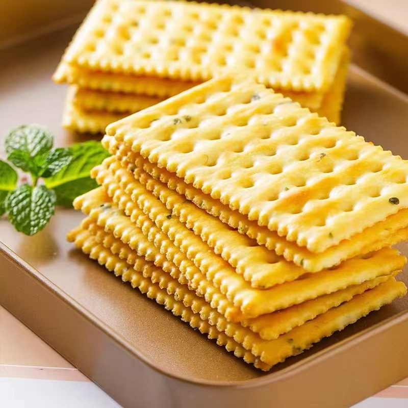 苏打饼干薄脆追剧零食无蔗糖食品