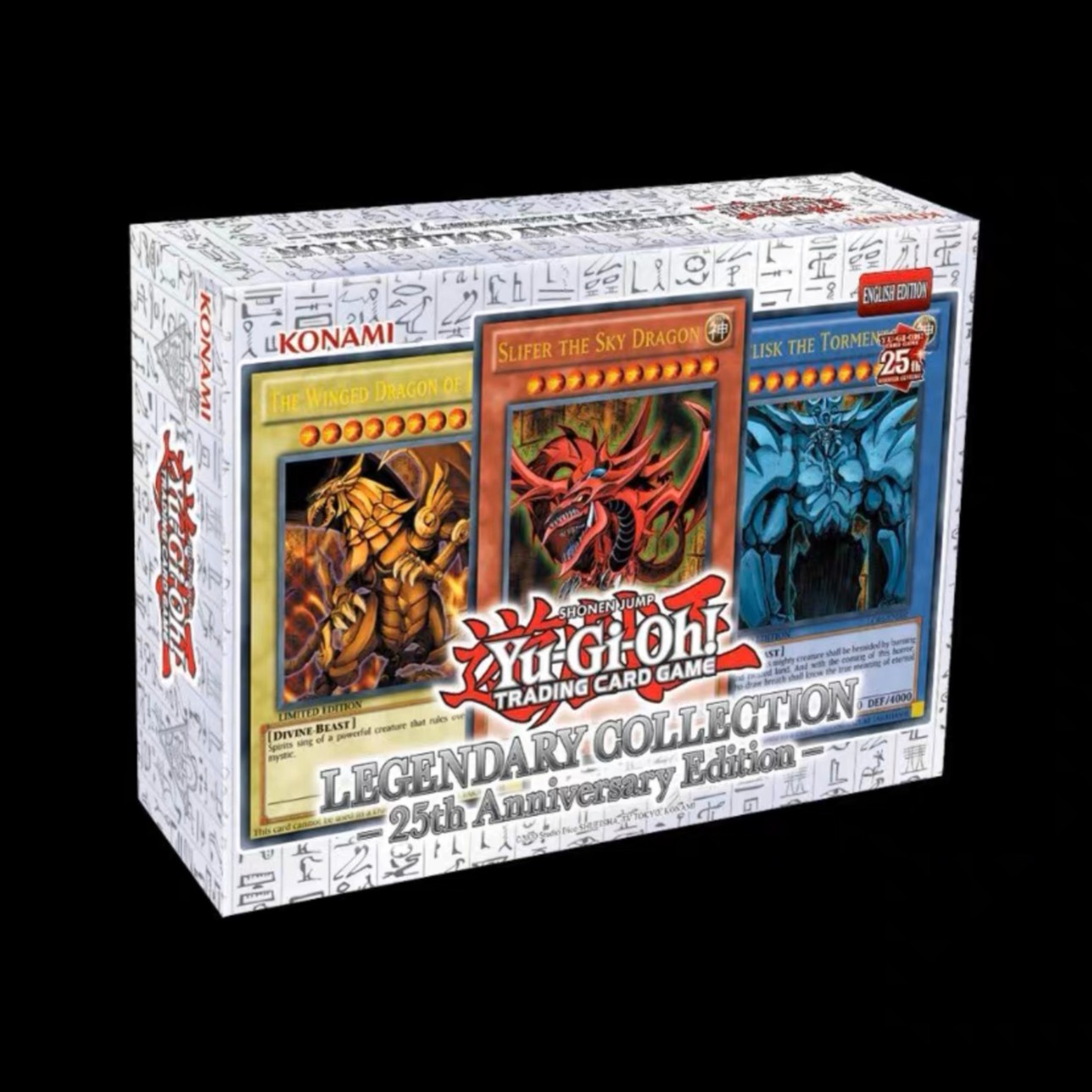 ko'na'mi游戏王TCG英文25周年 美/欧版 三幻神礼盒动漫盲盒 