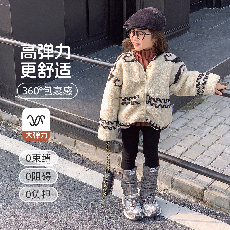 【堆堆袜】打底裤女童保暖裤秋款冬款长裤童装裤子加绒加厚宝宝衣服