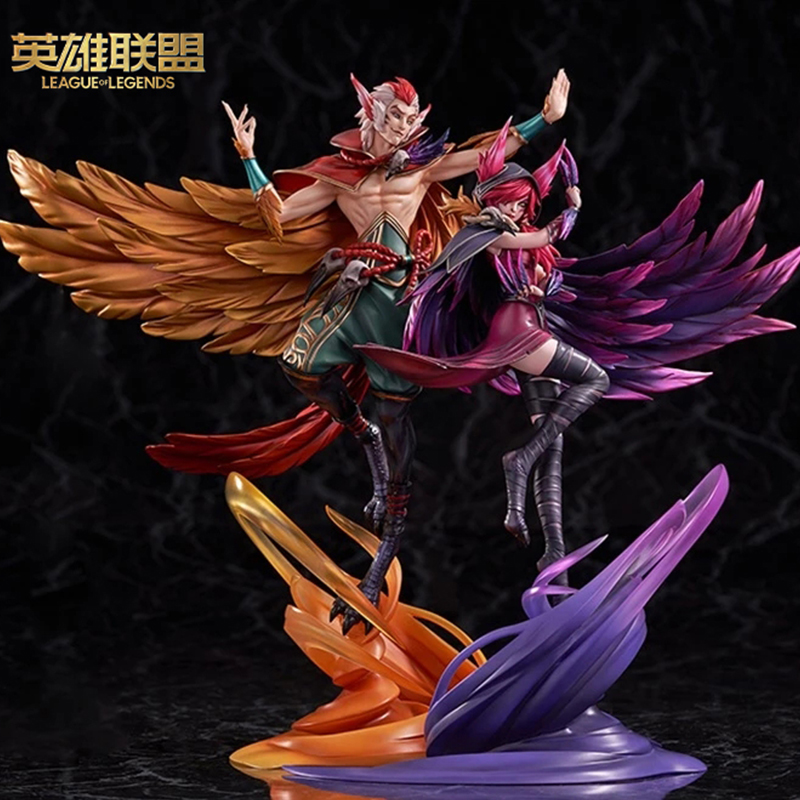 英雄联盟LOLx HobbyMax联名-洛与霞 1/7中型雕塑 游戏周边