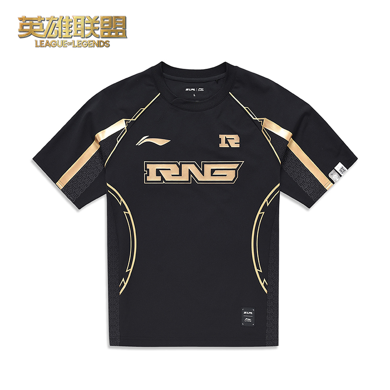 英雄联盟LOL 李宁联名款 2024 LPL RNG经典队服T恤 短袖游戏周边
