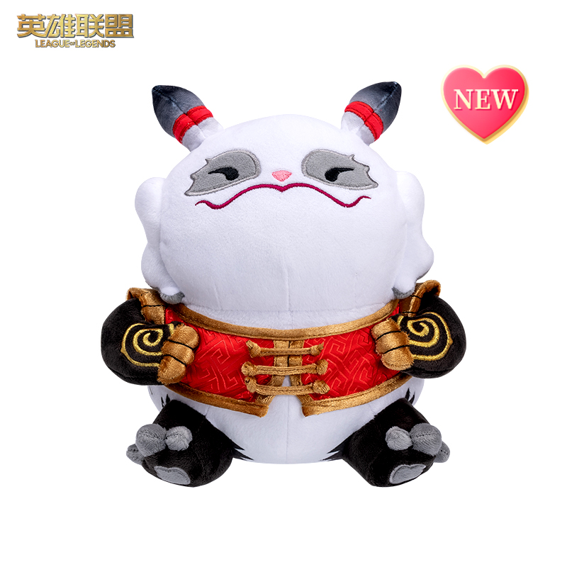 英雄联盟 LOL新春 胖达龙 毛绒玩偶公仔摆件 可爱玩具游戏周边
