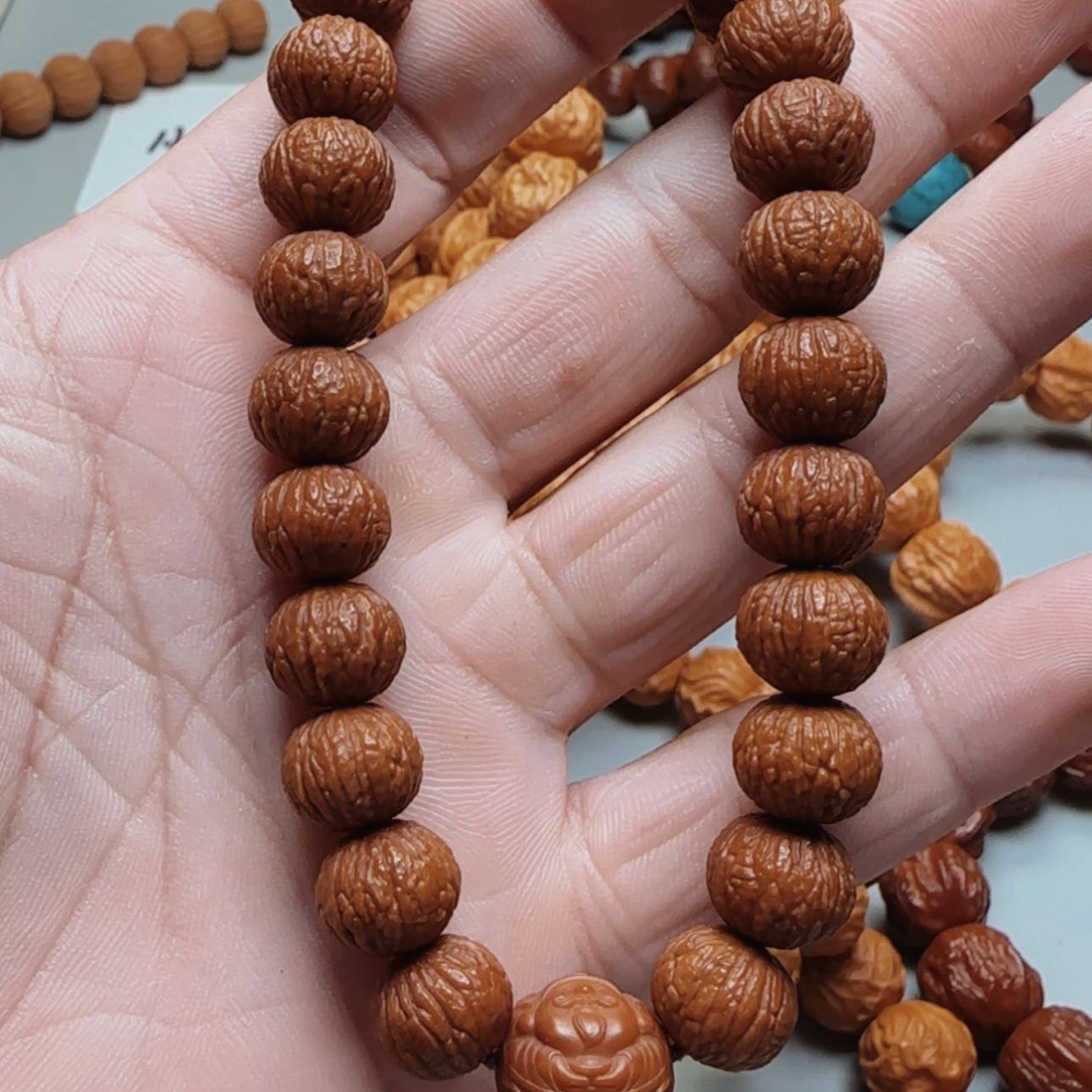 【闪购商品】猴头核桃吊坠北*麒麟风羽