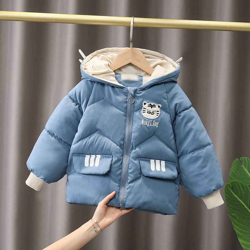 秋冬保暖棉衣新款冬季免洗棉服加绒加厚小儿童袄外套女婴儿