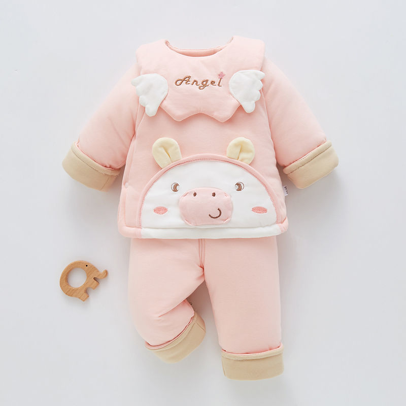 保暖棉衣秋冬季冬款加厚套装婴幼儿冬季棉袄初生儿加厚棉服冬