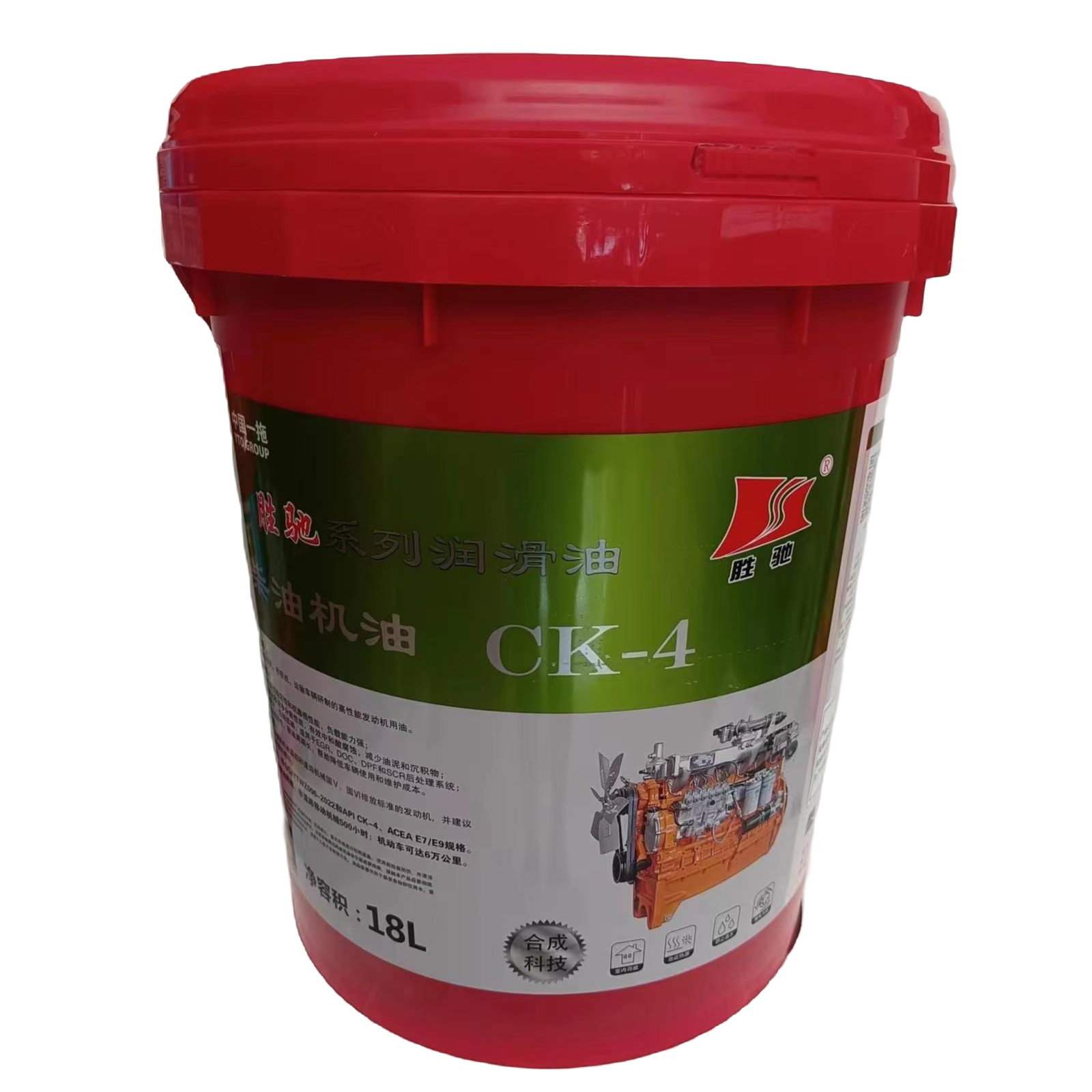 一拖胜弛柴油机油CK 10W40型号，适用国四农用柴油机的四季用油