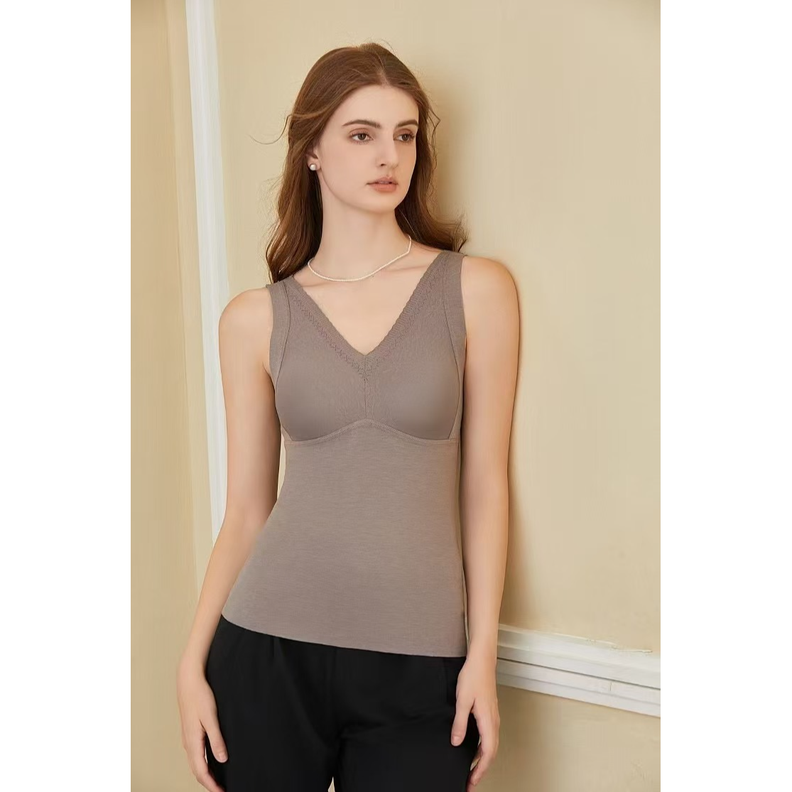 女士保暖打底舒适一体式美背