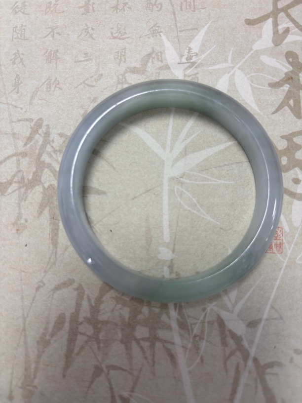 X215-五五加缅甸双耳挂翠翡翠手镯