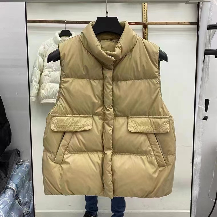 线下799！时尚扬起···韩式立领气质90羽绒马甲88