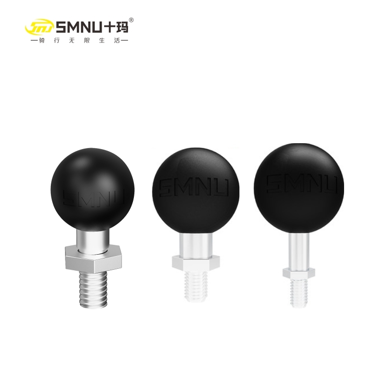 SMNU十玛镜座25MM球头M10螺丝手机支架M8螺纹M6跑车春风SR250 GSX