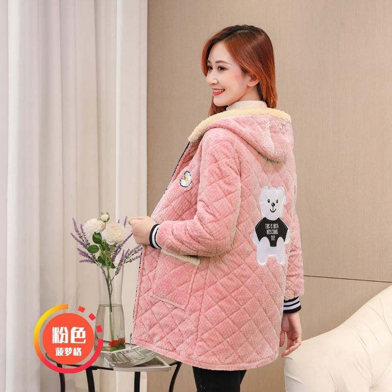 2023新款罩衣女外穿最耐脏三层加绒加厚保暖罩衣小个子洋气工作服