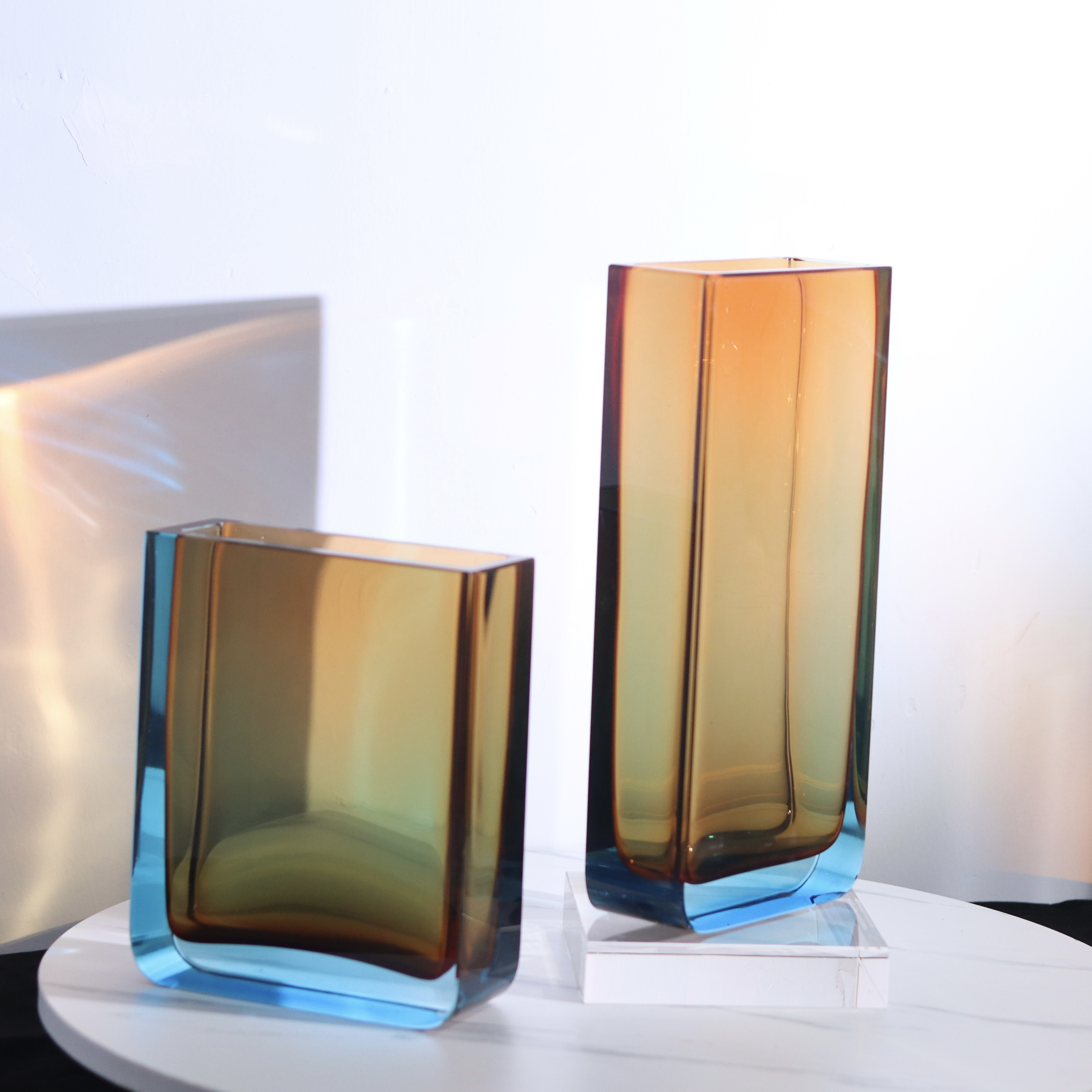 水晶琉璃【夜空精灵】意式中式轻奢极简风格纯手工现代琉璃摆件