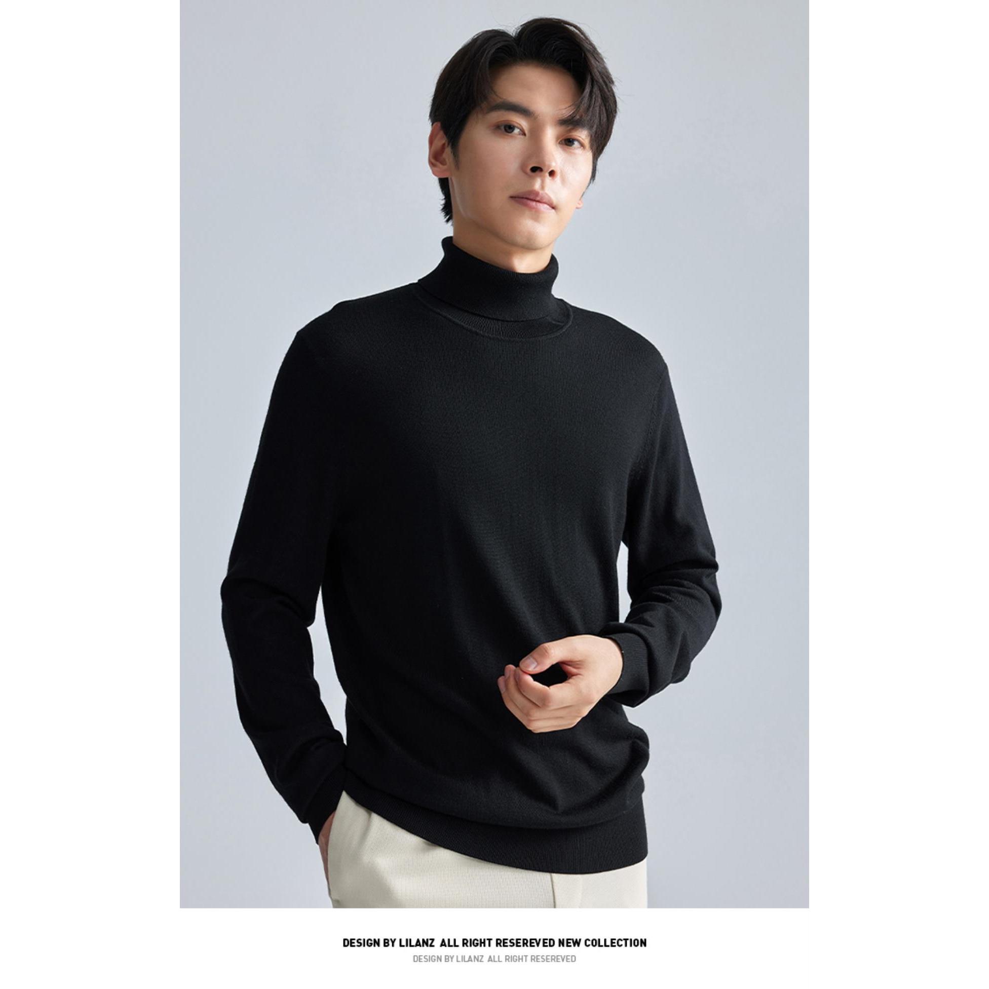 【可机洗羊毛衫】Lilanz/利郎羊毛衫 (A4DMS003)男士长袖针织时尚