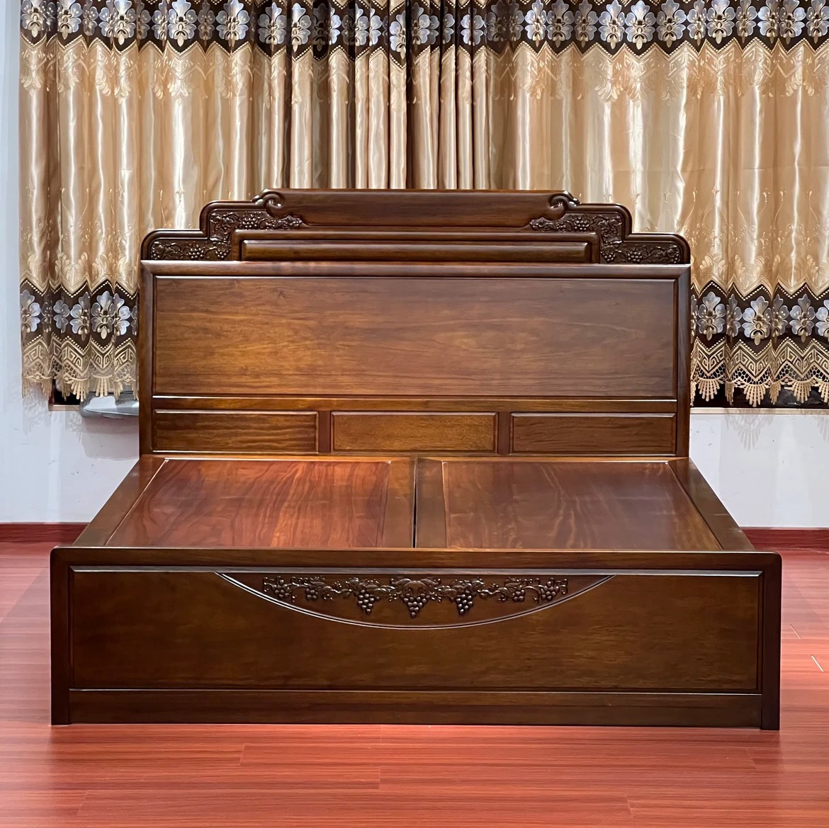 宋式丰收大床 实木大床 家用双人主卧木质 1.5米/1.8米*2.0米大床