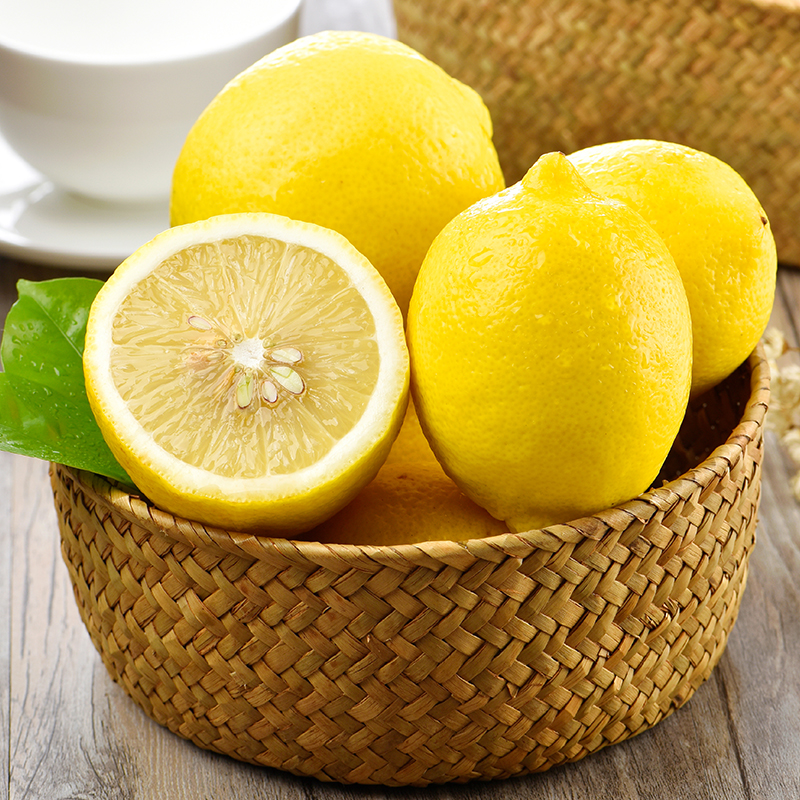 四川安岳柠檬单果70-120g柠檬果8个，皮薄多汁产地直发包邮
