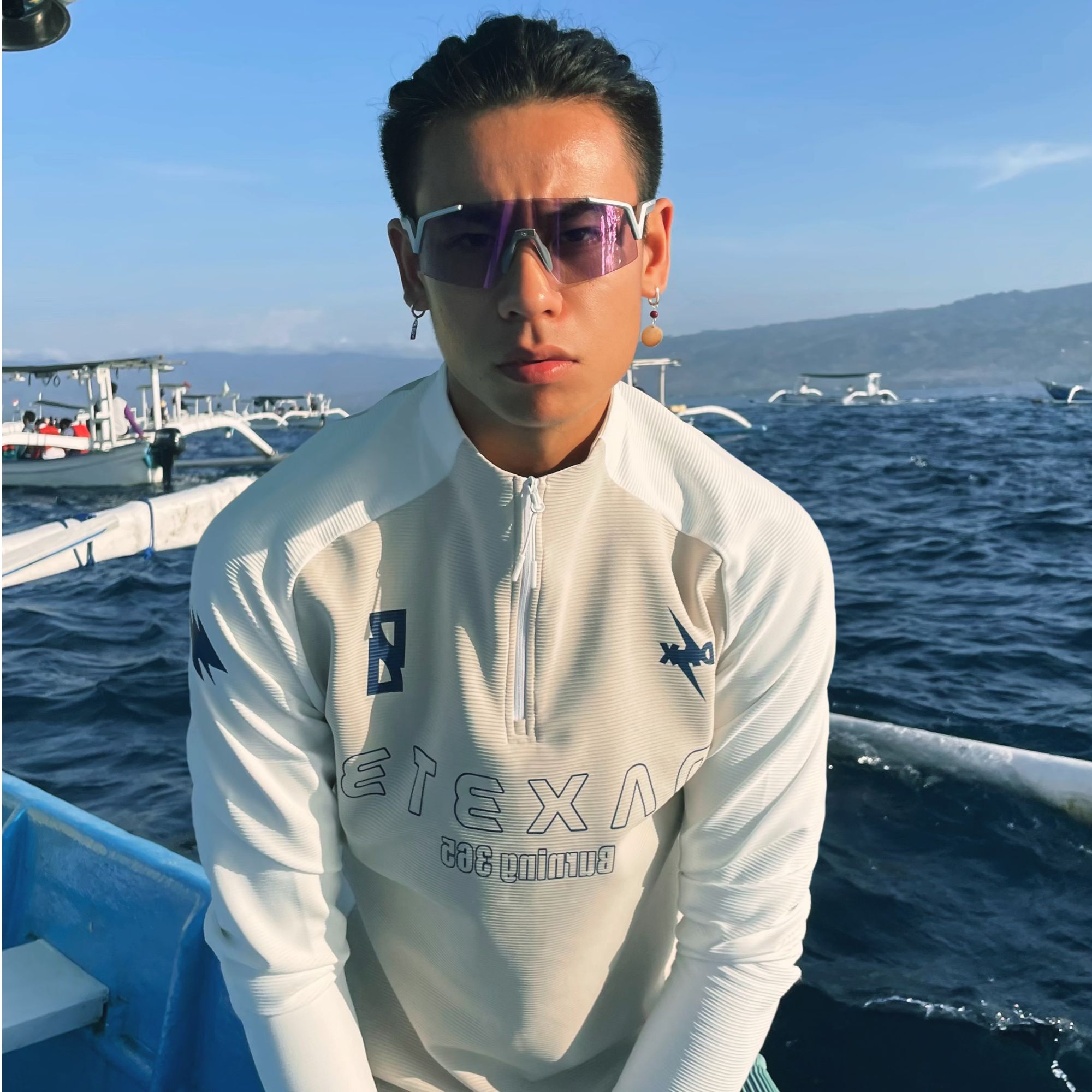 DaxBTBDax/”Who'snext?"系列跑步速干衣健身起行半拉链训练服