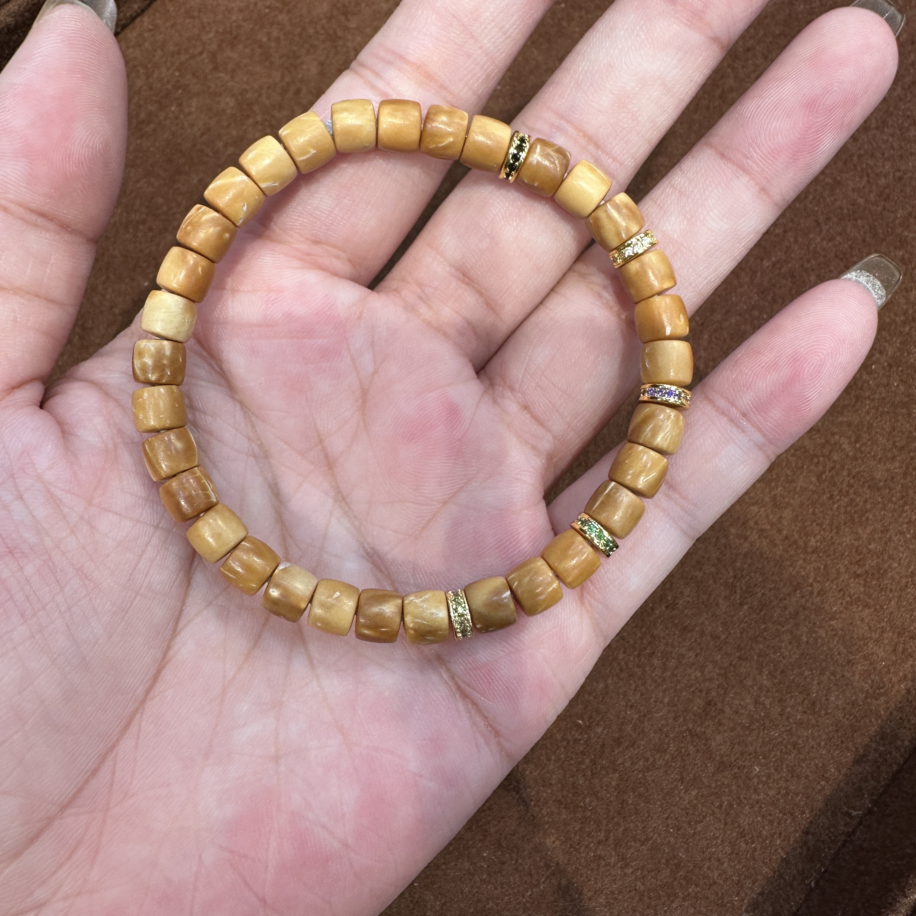 【木阳精工】手串 库克直切加满钻配饰单圈 6mm