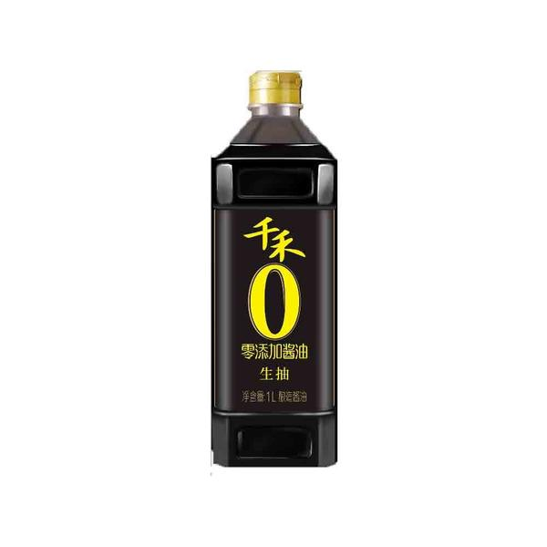 千禾零添加生抽酱油1L