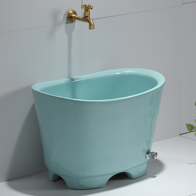 亿路莎家用落地式洗脚花园水槽户外阳台卫生间墩布庭院彩色拖把池