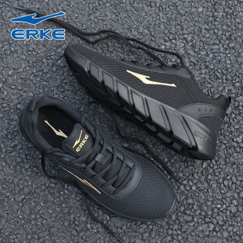 鸿星尔克跑鞋冬季网面新款减震超轻跑步鞋爆款百搭休闲男运动鞋商品图