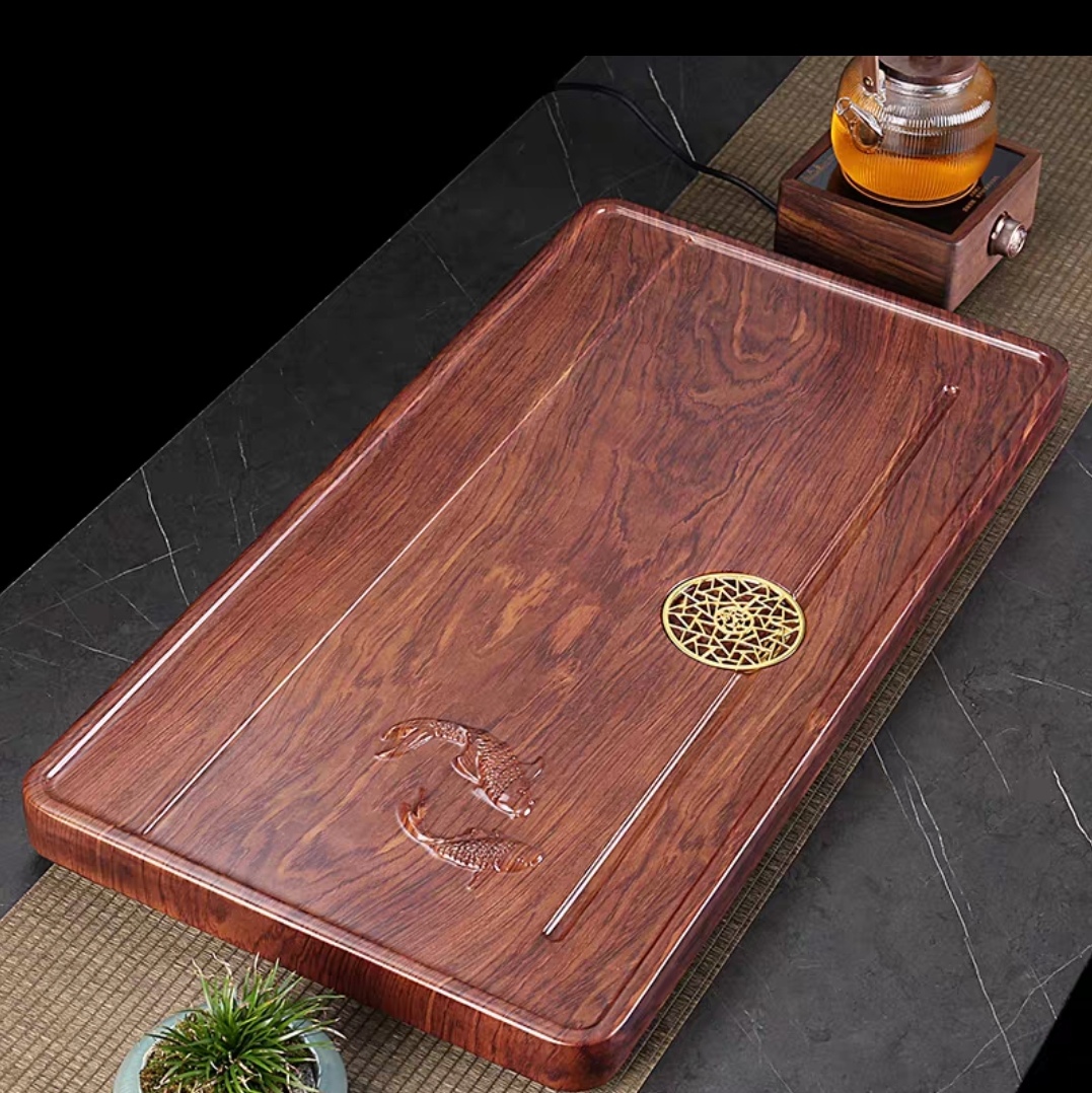 新中式茶桌大板桌家用摆件装饰件实木原木直播间改价通用链接