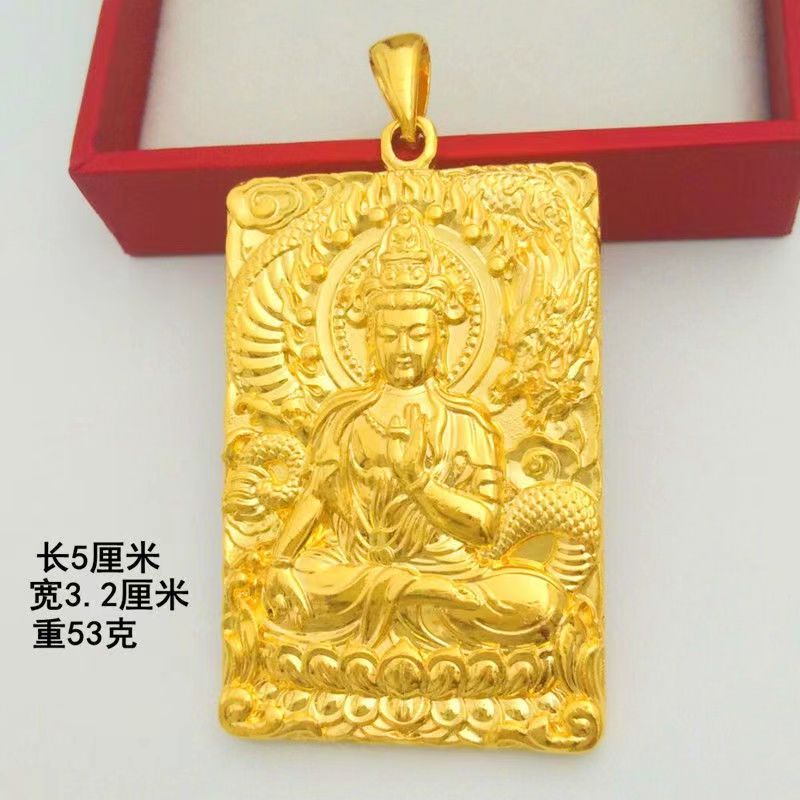 合金吊坠 合金吊坠 降龙观音吊牌  实心时尚项坠