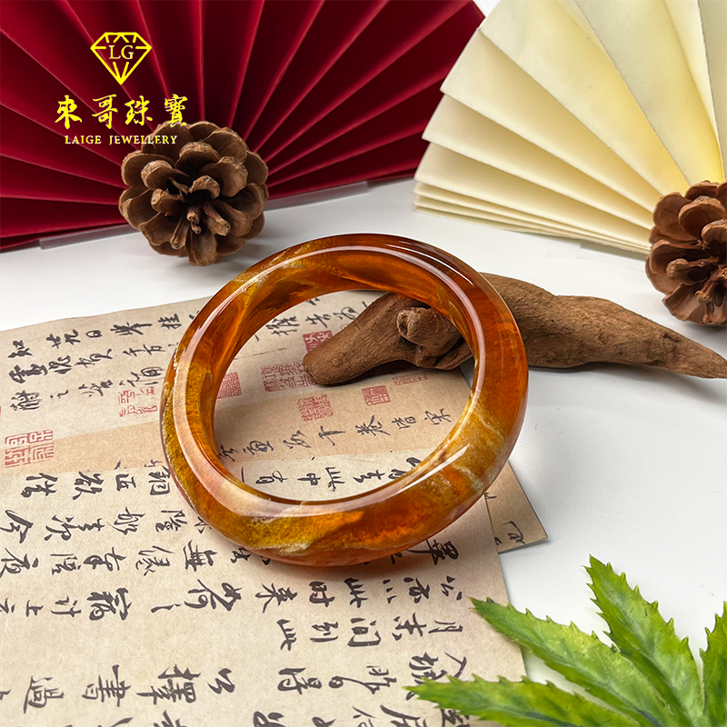 年货节福利     【来哥严选】s级收藏款老蜜鹅料金沙蜜手镯 