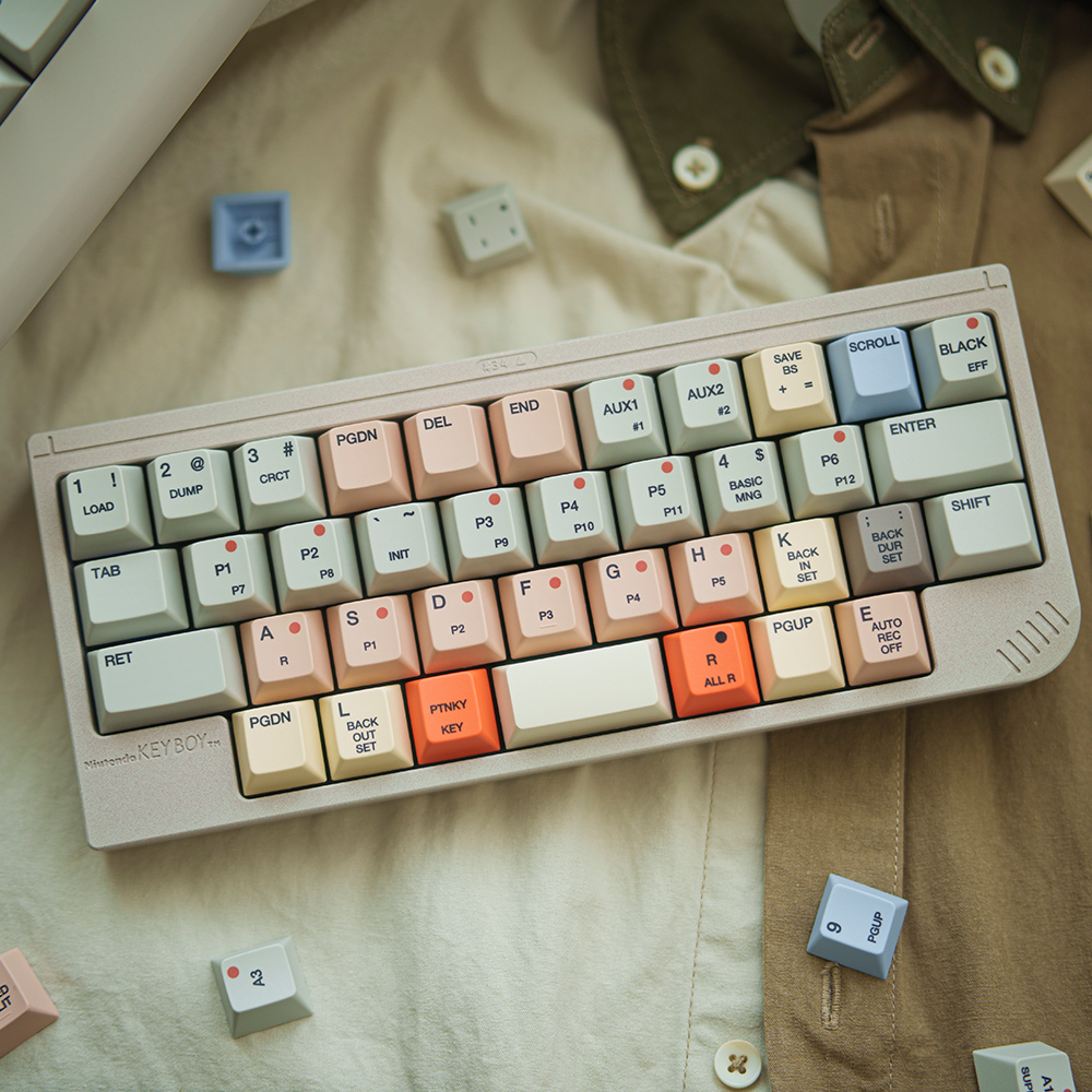 FBB原创键帽S9000热升华PBT复古侧刻客制化机械键盘个性混搭加厚