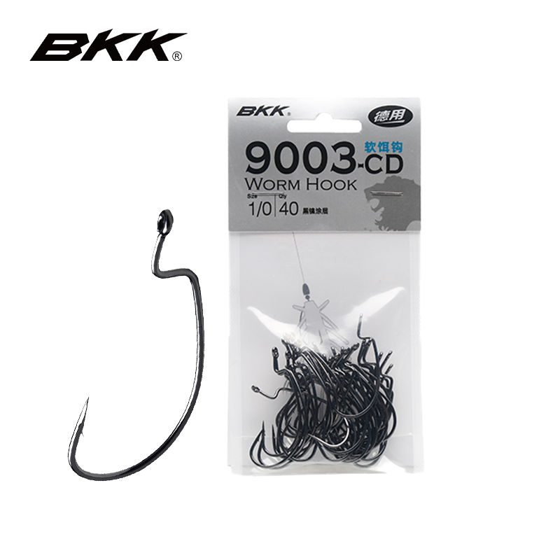 BKK9003CD曲柄钩宽腹软饵钩假饵钩德州钓组路亚钩黑坑鲈鱼钩