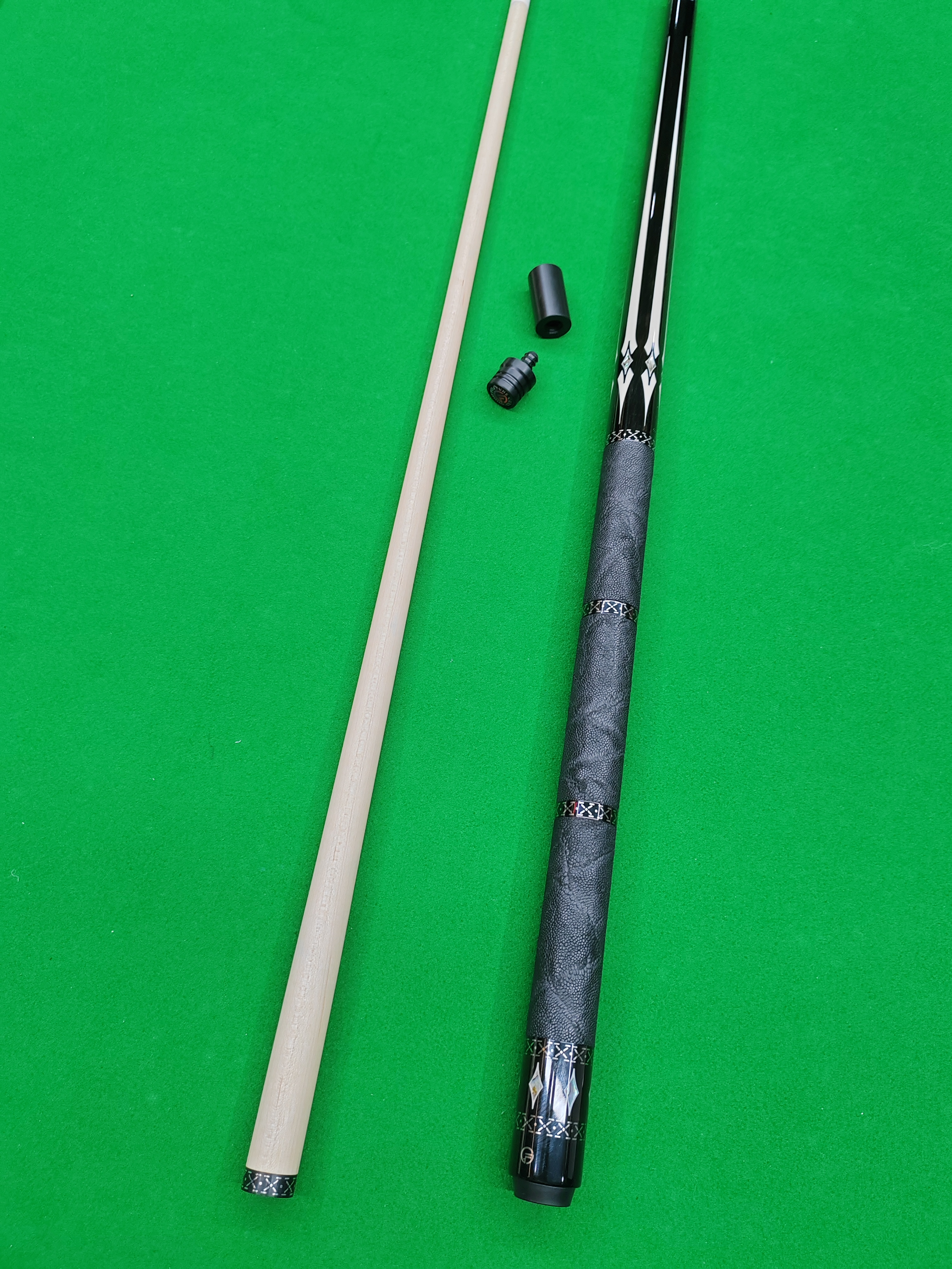 福杆台球杆黑檀西尾三段式