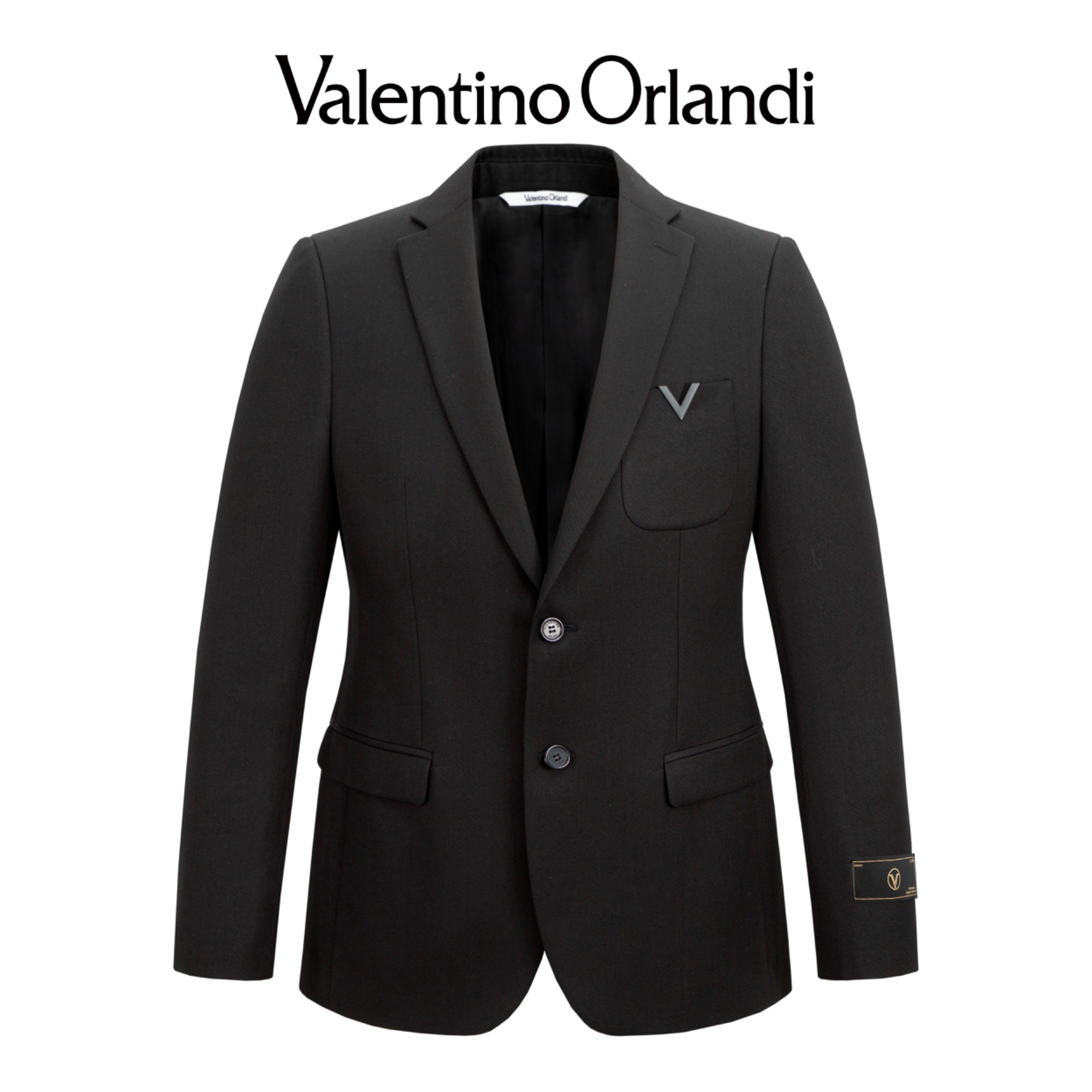 华伦天奴.奥兰迪男士秋冬时尚休闲黑色商务经典西服1VX152288