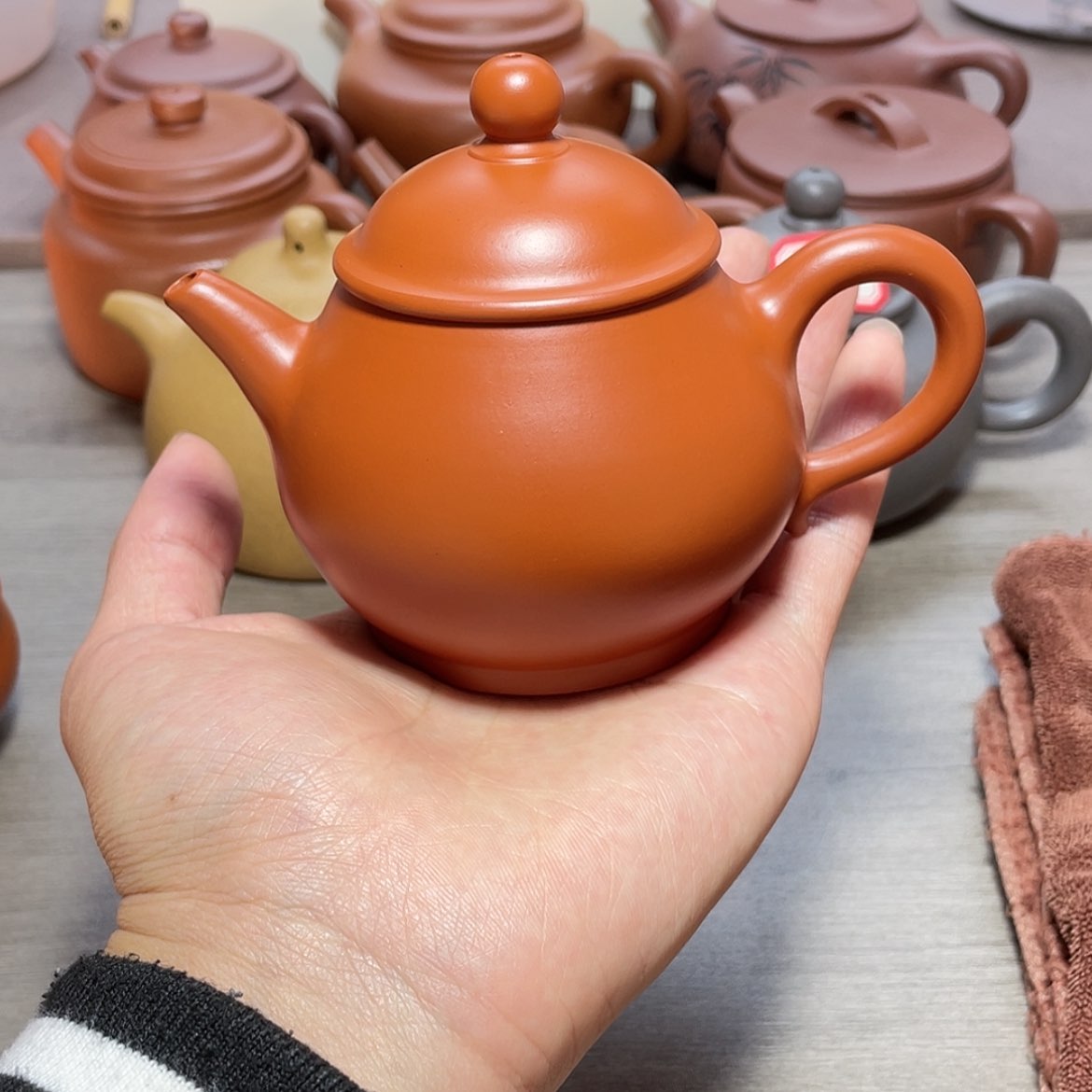 【闪购商品】紫砂茶壶?****？全手工潘壶