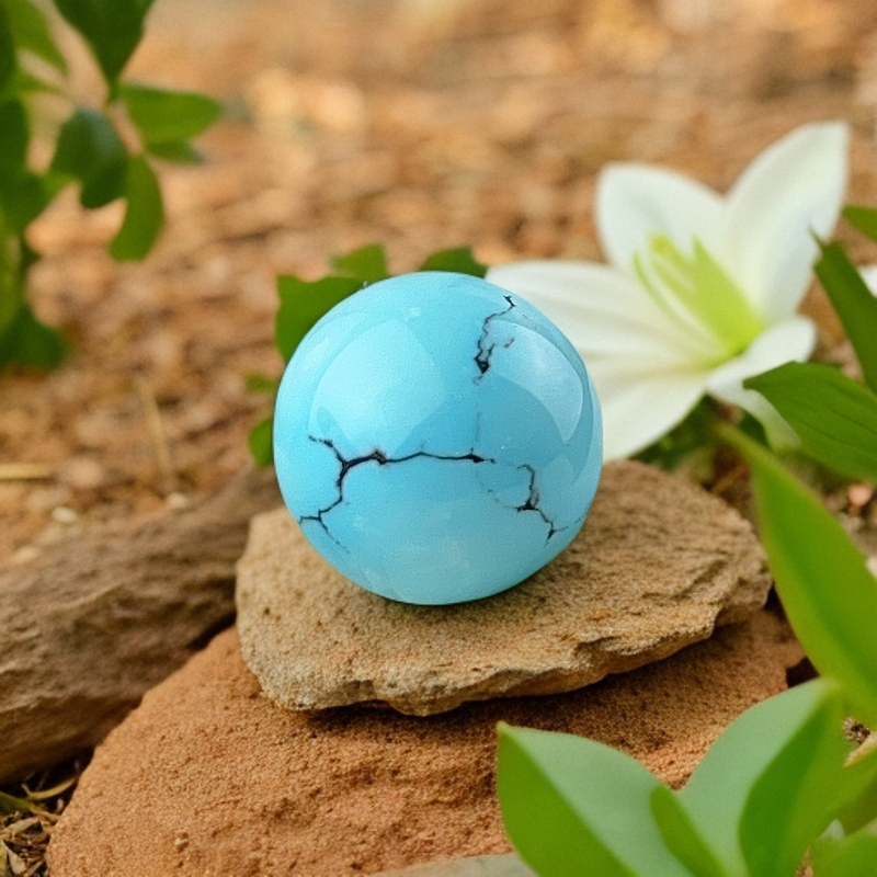 原矿高瓷绿松石圆珠