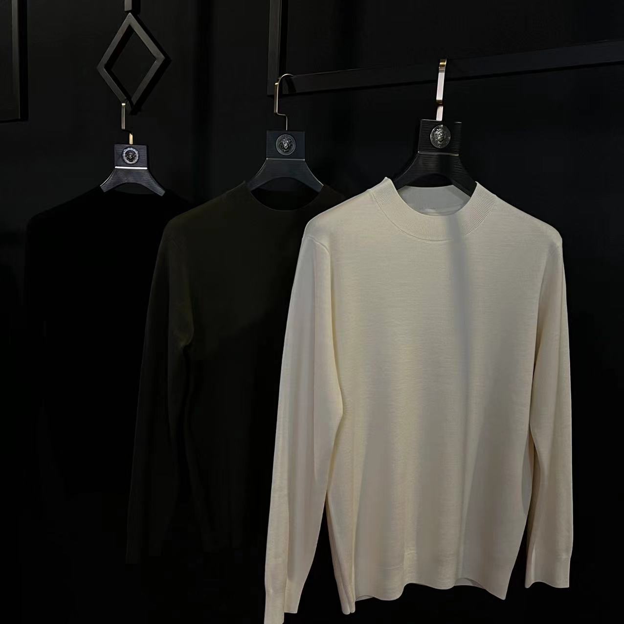 秋季新款男士针织衫 可机洗精纺含绵羊毛 保暖亲肤舒适不易起球