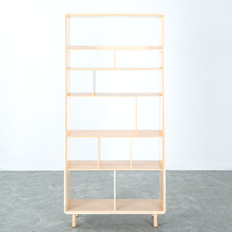 硬枫木6层书架茶架76.5*32*160高