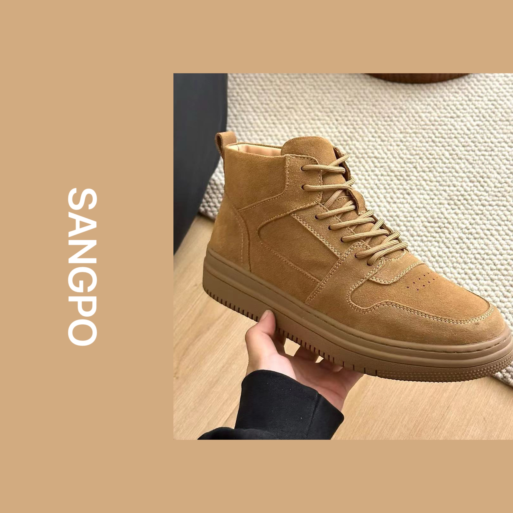 【男款空军】冬季新品男款羊皮毛一体雪地靴保暖时尚经典低筒百搭