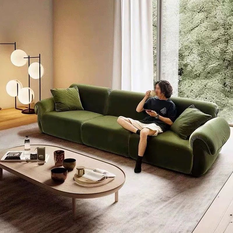 复古风民宿公寓家用法式家具绿色沙发八爪鱼中古风沙发接待区沙发