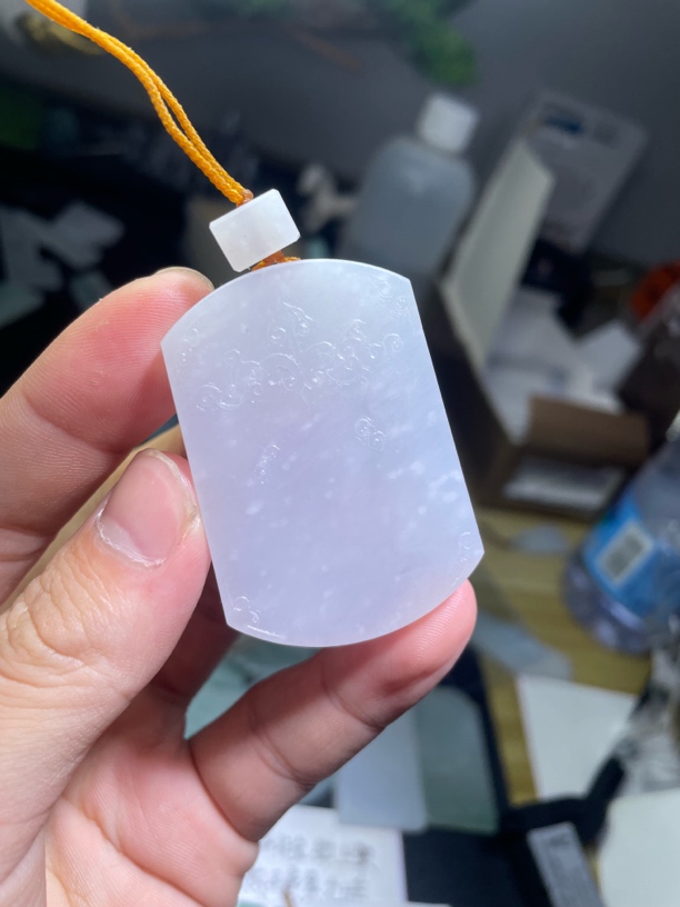 毛货翡翠定制抛光无事牌