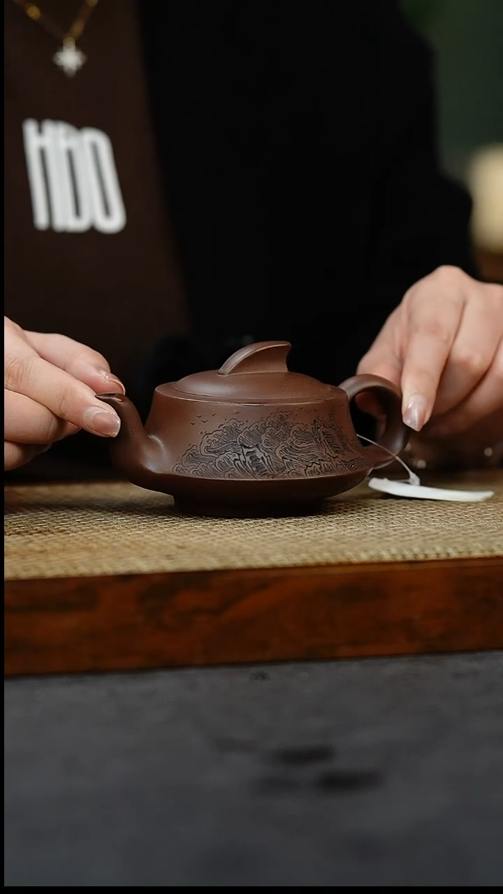 【闪购商品】紫砂茶壶曲壶 底槽清 200