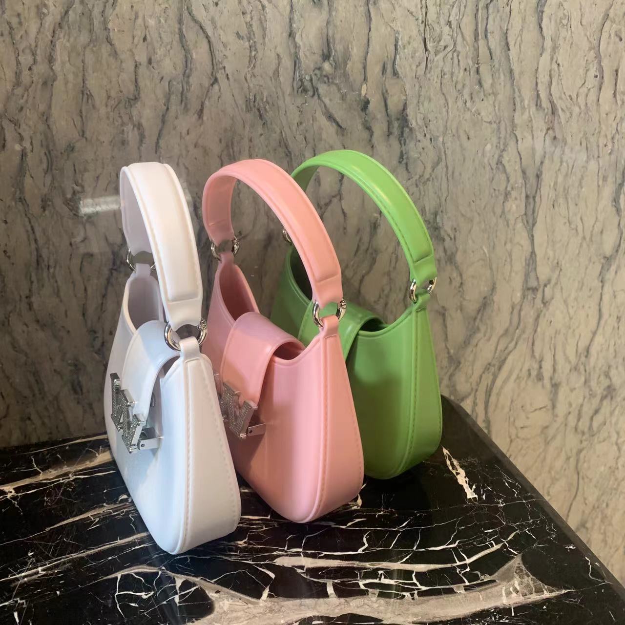 【手提包】闪亮水钻夏季时尚百搭小众迷你手提斜跨包口红包小包包